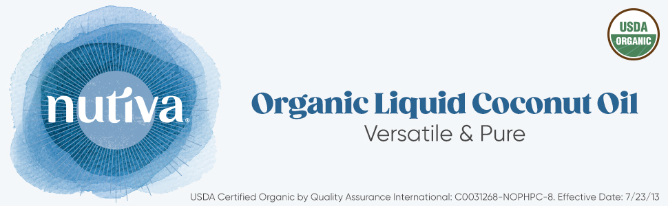 Nutiva Organic Liquid Coconut Oil Pure