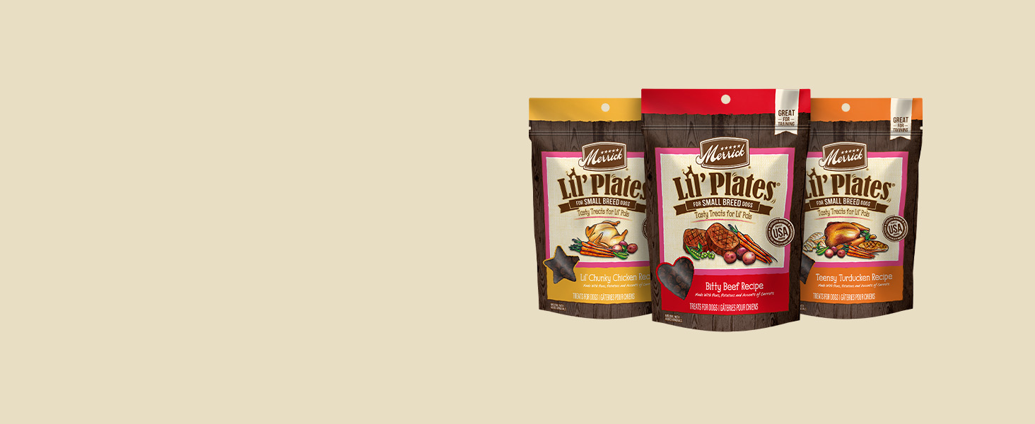 Image of Merrick Lil' Plates dog treats