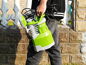 Firm standing with portable handle brings easy and quick installation in complex environment