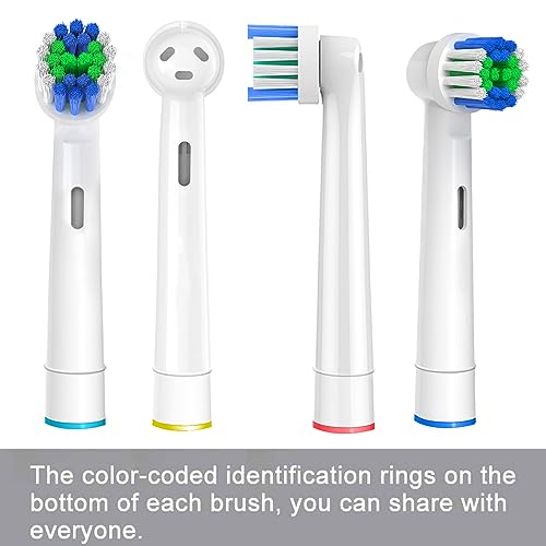 Replacement Toothbrush Heads Compatible with Oral B Braun, 12 Pcs | Professional Electric Toothbrush Brush Heads, Compatible with Oral B Replacement Heads Refill, 7000/Pro 1000/9600/500/3000
