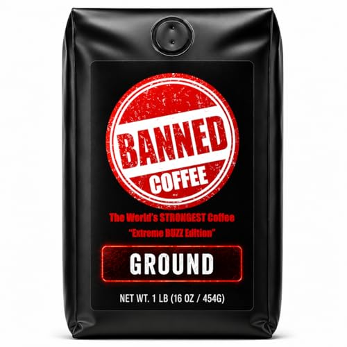 Ground Coffee | Strong Coffee | High Caffeine Coffee | Dark Roast | 16 oz | Extreme Energy. Clear Focus. Bold Flavor. Crafted for maximum