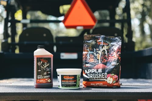 WILDGAME INNOVATIONS Apple Crushed 5lb Deer Attractant | Powerful Long-Lasting Nutrient-Filled Sweet Ripe Apple Deer Feed for Hunting & Game Tracking