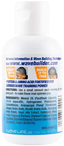 WaveBuilder Wave Shine | Full On Shine Finisher Helps Condition and Soften Hair, 4 fl oz