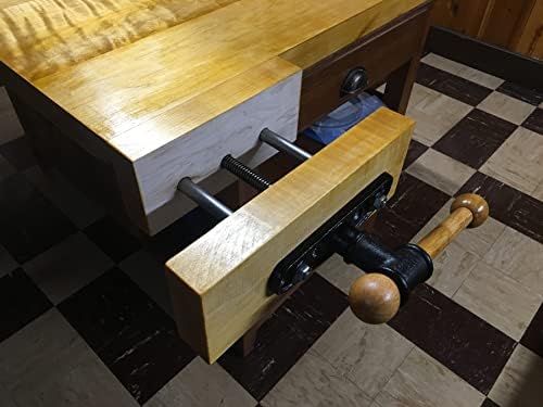 Rockler Quick Release Front Vise 9" Dual Guide Rod Woodworking Vise | Front Vise – Secure Work Holding – Woodworking Vise – Quick Release –
