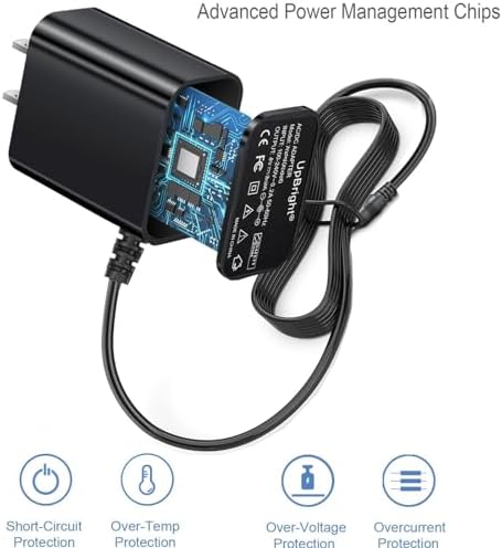 UpBright 9V AC/DC Adapter Compatible with Hyper Tough 7046 HT HT7046 FSI 60-625 2500-Lumen Li-Ion LED Lithium-Ion Rechargeable Battery Work Light