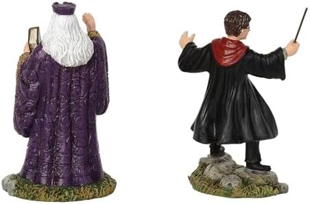 Department 56 Harry Potter Village Accessories Harry and Headmaster Figurine, Set of 2, 3.15" (6002314)