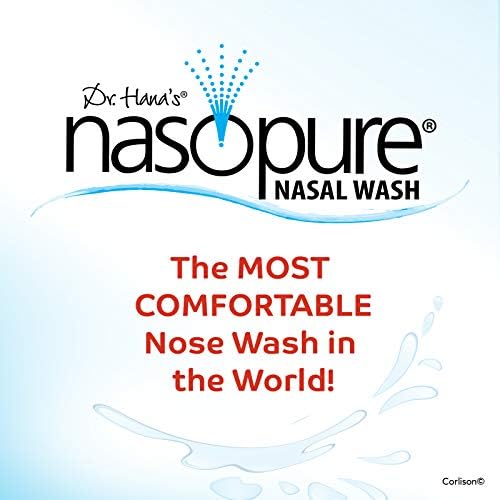 DR HANA'S NASOPURE Nasal Wash, “The Nicer Neti Pot” Little Sampler Sinus Wash Kit, Comfortable Rinse, 4 Oz