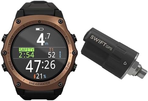 Shearwater Teric Dive Computer with GPS Transmitter, Bronze Journey Edition