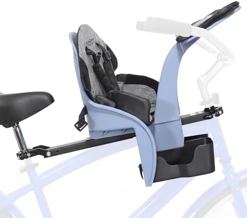 KaZAM Front-Mounted Child Bike Seat – Kangaroo & Wallaby Models with Padded Front Bumper/Dashboard