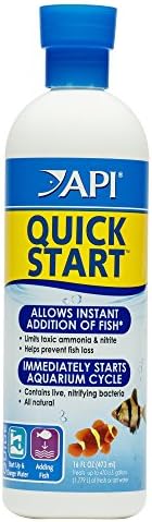 API QUICK START Freshwater and Saltwater Aquarium Nitrifying Bacteria 16-Ounce Bottle
