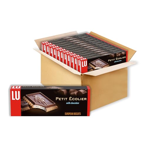 Lu Petit Ecolier European Milk Chocolate Biscuit Cookies, 5.29 oz | 6 Cookies Per Pack, Individually Wrapped