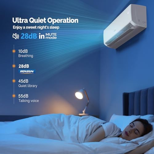 ROVSUN 12000 BTU Wifi Enabled Mini Split Air Conditioner & Heater with Inverter