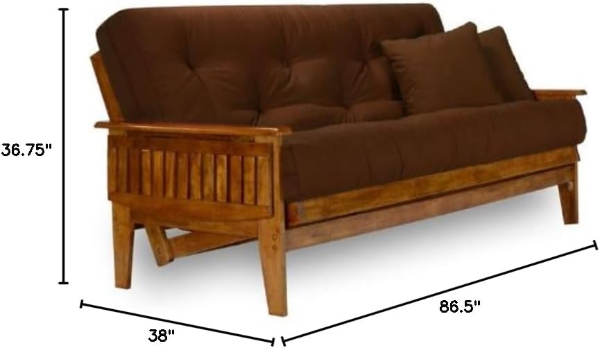 Eastridge Futon Frame - Queen Size (Frame Only), Solid Hardwood