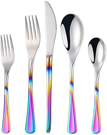 Silverware Set Stainless Steel 20 Piece Flatware Set Kitchen Cutlery Heavyweigh Utensil Service for 4 Include Knife Fork Spoon, Mirror Finish