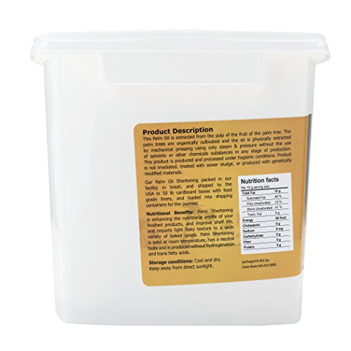 Grain Brain Organic Palm Shortening (24 oz) Pure and Natural, Sustainable Certified,Non-Hydrogenated