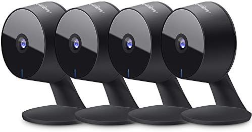 LaView Security Cameras 4pcs, Home Security Camera Indoor 1080P, Wi-Fi Cameras Wired for Pet, Motion Detection, Two-Way Audio, Night Vision, Phone App