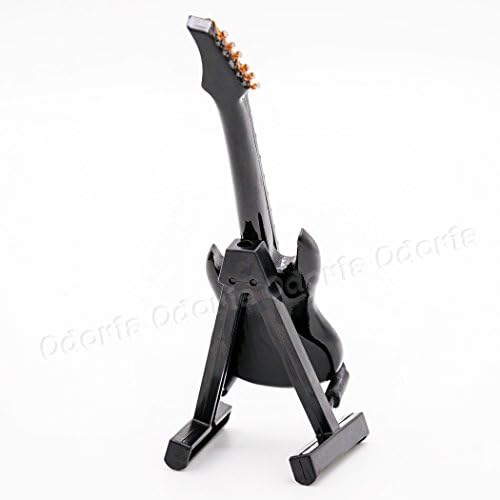 Odoria 1/12 Miniature Electric Guitar Dollhouse Musical Instruments Accessories, Red