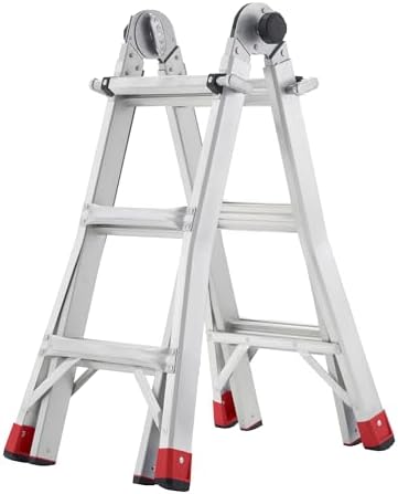 Lift Ladders 18-Ft Multi-Position Aluminum Ladder, 5-in-1, 300 lb. Capacity
