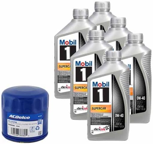 Mobil 1 0W40 6 Quart Oil/ACDelco PF64 Filter Change Kit