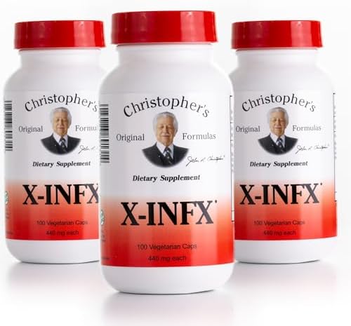 Christopher's Original Formulas X-INFX Formula, Natural Immune Support, 2 Pack, 100 Caps Each