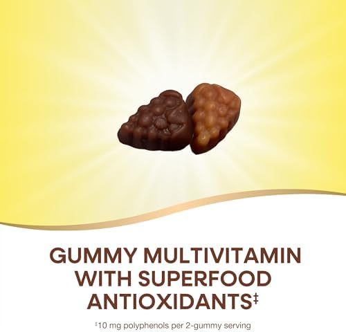 Nature's Way Alive! Women's 50+ Multivitamin Gummies, Mixed Berry, 60 ct | Daily Gummy Multi with B-Vitamins, Vitamin D3 & Calcium to Support Heart, Brain, & Bone Health for Women 50 and Older*