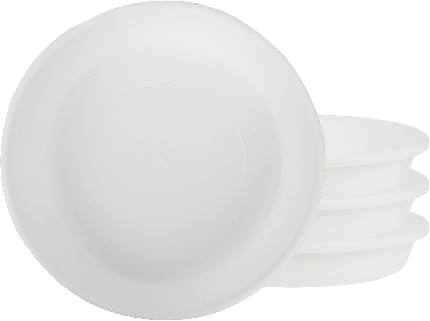 The HC Companies 14 Inch Round Plastic Classic Plant Saucer - Indoor Outdoor Plant Trays for Pots - 14"x14"x2.5" Sandstone