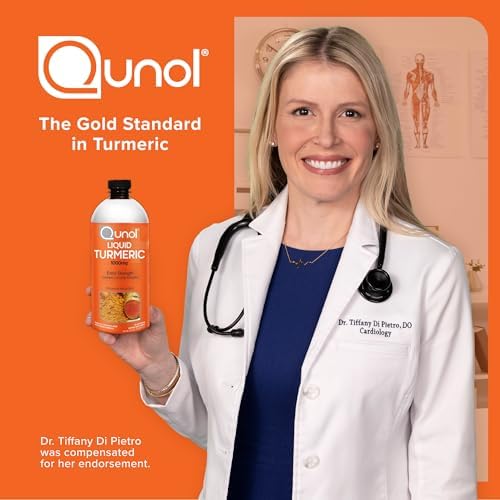Qunol Liquid Turmeric 1000mg, Black Pepper Enhanced Absorption, 60 Servings