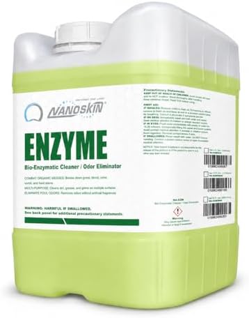 Nanoskin ENZYME Bio-Enzymatic Cleaner & Odor Eliminator 1 Gallon - Fragrance-Free Multi-Surface Cleaner for Organic Stains, Pet Accidents, Food Spills, Light Grease & Grime | Auto, Kitchen & Bath