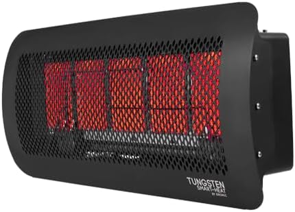 Bromic Tungsten Smart Heat 12000W Gas Patio Heater - Propane Gas (LPG), 500 Series, 110V, Black Finish - BH0210004-1