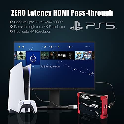 Capture Card for Nintendo Switch, USB3.0 1080P 60FPS Video Audio Capture Card