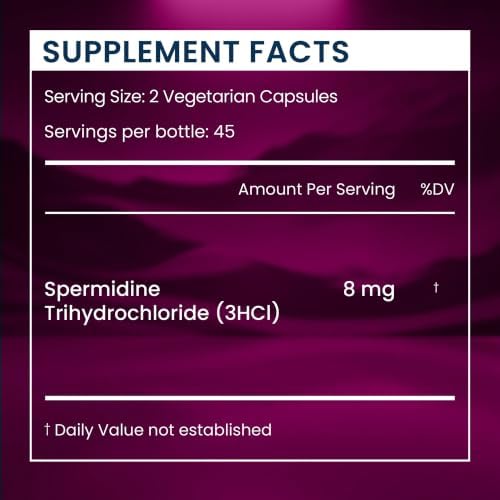 Renue By Science Spermidine Supplements | Liposomal Spermidine Supplements for Women and Men | 90 Capsules - 8mg Spermidine per Serving | Non-GMO &