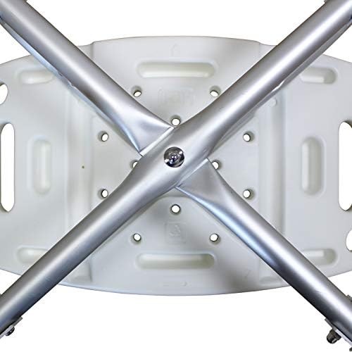 Shower Stool, Spa Bathtub Shower Lift Chair, Protable Bath Seat, Adjustable Shower Bench, White Bathtub Lift Chair with 1.25mm Cross Brace