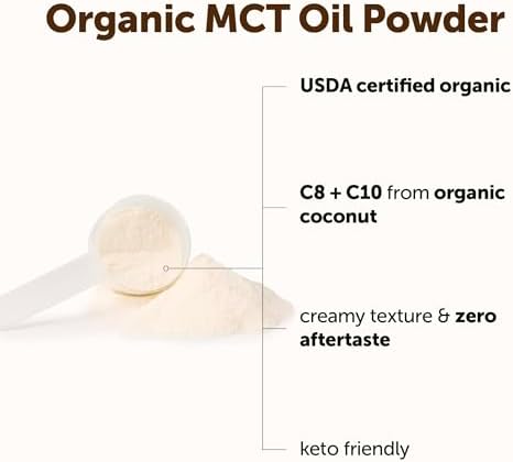 Micro Ingredients Organic MCT Oil Powder with Prebiotic Fiber