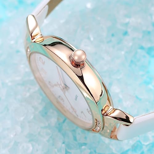 NUOVO Women's Silicone Sports Watch - Crystal Accented Leather Strap Analog Display