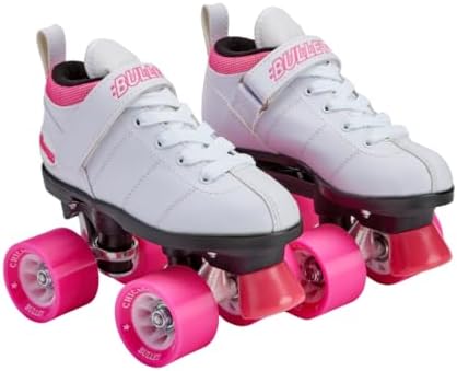 Chicago Skates Bullet Speed Roller Skates – Adjustable Quad Roller Skates Women Men, Durable Skates, Top Performance with Front Stopper, 62mm Urethane Wheels, Low-Cut Ankle Boot, Indoor Outdoor Toys