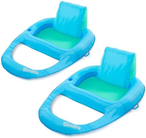SwimWays Spring Float Recliner XL 2 Pack , Blue