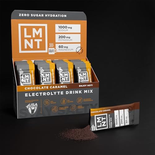 LMNT Zero Sugar Electrolytes - Chocolate Salt | Drink Mix | 30-Count
