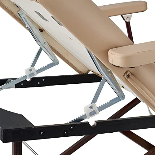 Master Massage 30" Del Ray Pro Portable Massage Table Package, Sand Color, Luxurious with 3" Thick Cushion of Foam