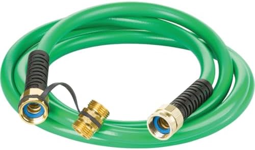 1/2 in ID x 10 ft L Garden Hose, PVC Tube, Green, Aluminum x Aluminum Fitting - 1 Each