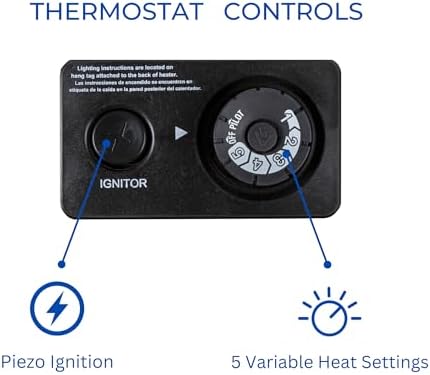 ProCom Dual Fuel Ventless Blue Flame Garage Heater - 30,000 BTU, T-Stat Control - Model# MNSD300TGA