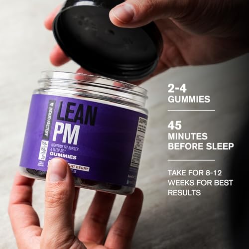 Jacked Factory Lean PM Night Time Fat Burner, Sleep Aid Supplement