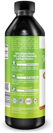 Herbal Goodness Soursop Graviola Liquid Drops Extract, Bitters 12Fl Oz | 15X Strength Organic Guanábana Hoja, Soursop Leaves Extract for Gut Health, Cell & Immune Support, Vegan, Non-GMO