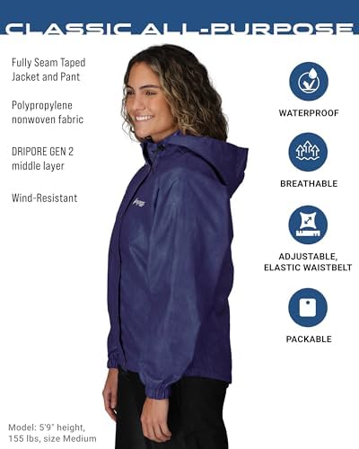 FROGG TOGGS Women's Classic All-Purpose Waterproof Breathable Rain Suit