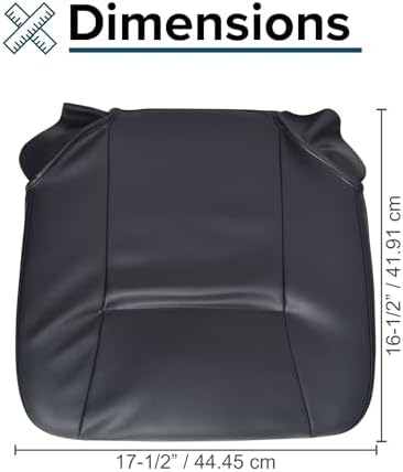 Black Vinyl Seat Base for Go-Go and Pride Revo (SC60/SC63/SC64) Mobility Scooters - Replacement 17-1/2"x16-1/2 Foam Insert with Cover for Standard