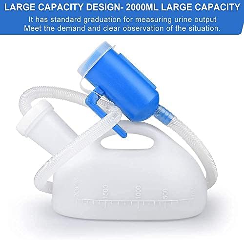 Urinals for Men, 2000ml Urine Bottle for Men, Male Portable Pee Bottle, Spill Proof Men's Potty Portable Urinal