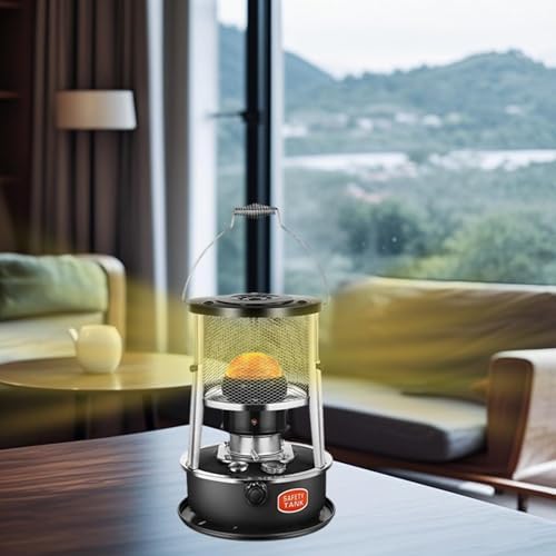 Portable Kerosene Heater 9000 BTU Outdoor/Indoor Kerosene Stove, Non-Electric Heater for Tent Cooking Ice Fishing Home and Survival Emergency, Black