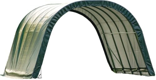 ShelterLogic 20 x 12 x 8 ft Green Ag. Run-in Shelter