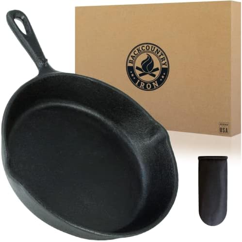 12 Inch Round Large Pre-Seasoned Cast Iron Skillet