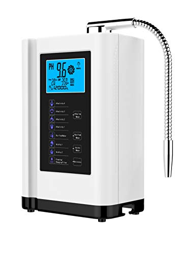 Water Ionizer, Water Purifier Machine PH 3.5-10.5 Alkaline Acid Water Machine, Up to -500mV ORP, 8000 Liters Per Filter, 7 Water Settings