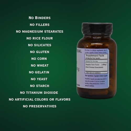 Barlowe's Herbal Elixirs Bangalala (Eriosema Kraussianum) | Powder Capsules | 400mg Per Capsule | South African Male Vitality Herb | 60 Vegan